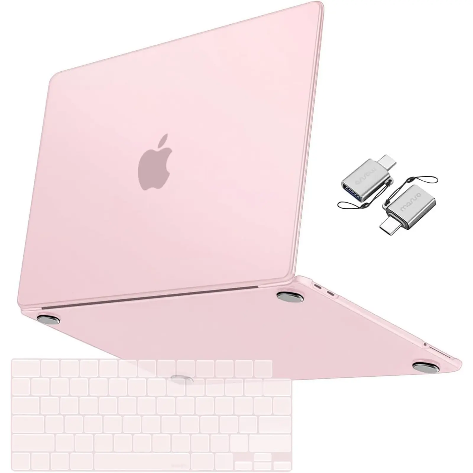 MOSISO Solid Matte Hard Shell Case for 13-inch MacBook Neo 2026 (Model A3404), Ultra-Thin Precision Fit, Scratch-, Fingerprint-, Water-Resistant, 2 Flexible TPU Keyboard Covers, Type-C Port Protection, 2 USB-C to USB 3.0 Adapters for School, Office Users
