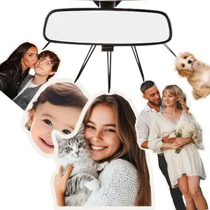 Personalized Photo Air Freshener Custom Car Air Fresheners Double-Sided Printing with Picture Photos Logos and Text Perfect for Valentine's Day Birthdays and Anniversaries Ideal for Special Occasions