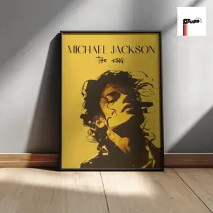 [Unframe] [Free ship] Michael Jackson Pop Art Poster, King of Pop Wall Art, Thriller Music Print, MJ Fan Gift, Retro Wall Poster, 80s Music Decor
