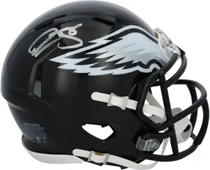 Donovan McNabb Philadelphia Eagles Autographed Riddell Black Alternate Speed Mini Helmet - Fanatics Authentic Certified
