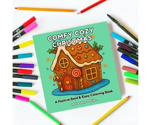Comfy Cozy Christmas Bold & Easy Coloring Book: A Relaxing Holiday Collection of Cute, Simple & Festive Designs for Adults and All Ages: A Relaxing ... of Cute, Simple & Festive Designs for Ad