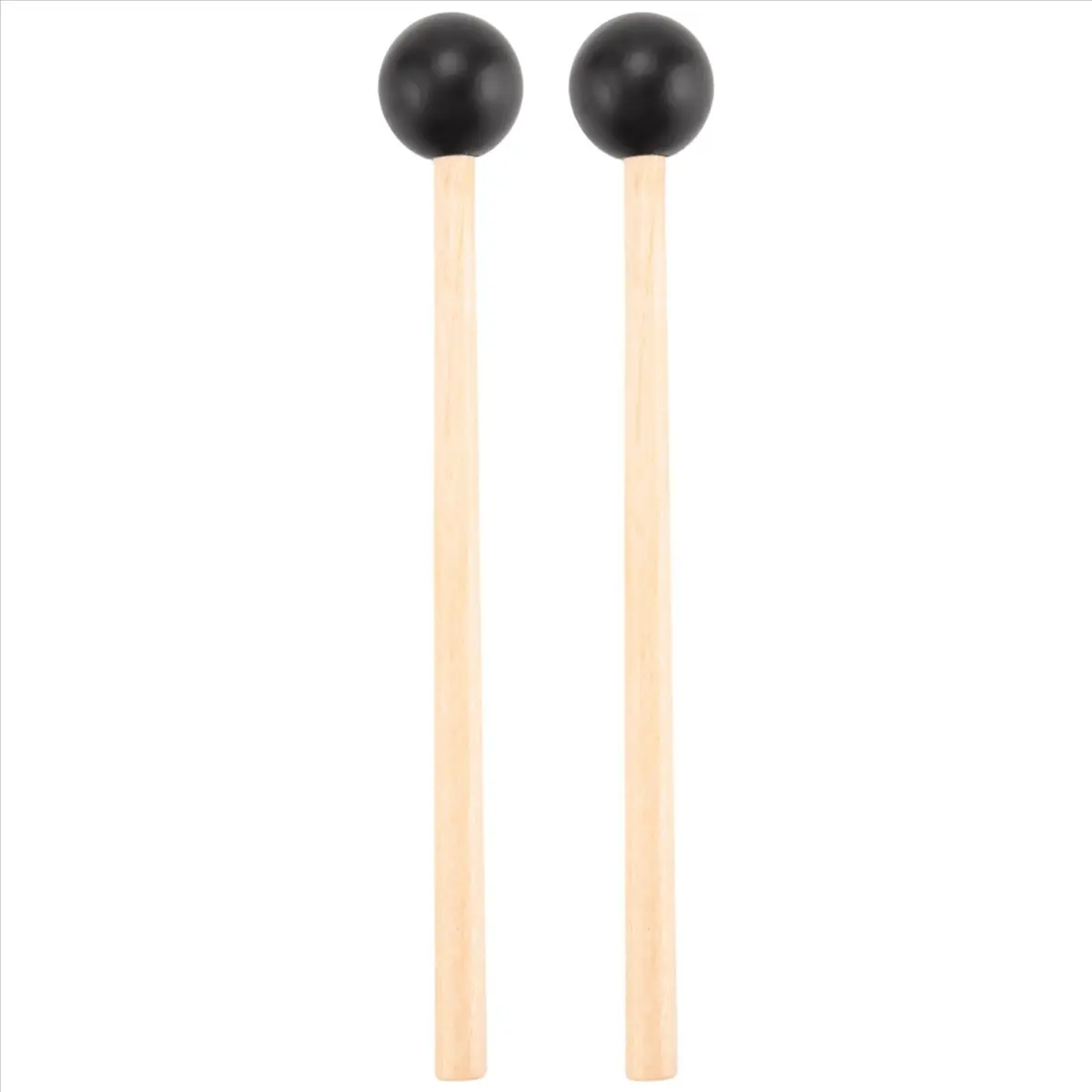 Percussion Mallets 2-Pack, Soft Rubber Ball Mallets with Heavy Heads for a Warm, Beautiful Sound, for Kids & Students, Good For Articulation, Xylophone, Glockenspiel, Wood, Performance