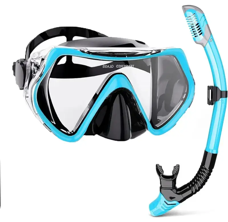 Diving Snorkeling Set - Silicone Swimming Glasses - Snorkeling Tube - For Adult Snorkeling Only
