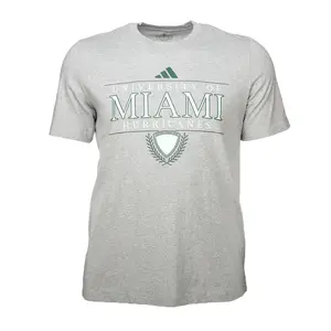 adidas Mens Fresh Logo Crew Neck Short Sleeve Casual Tops Casual - Grey