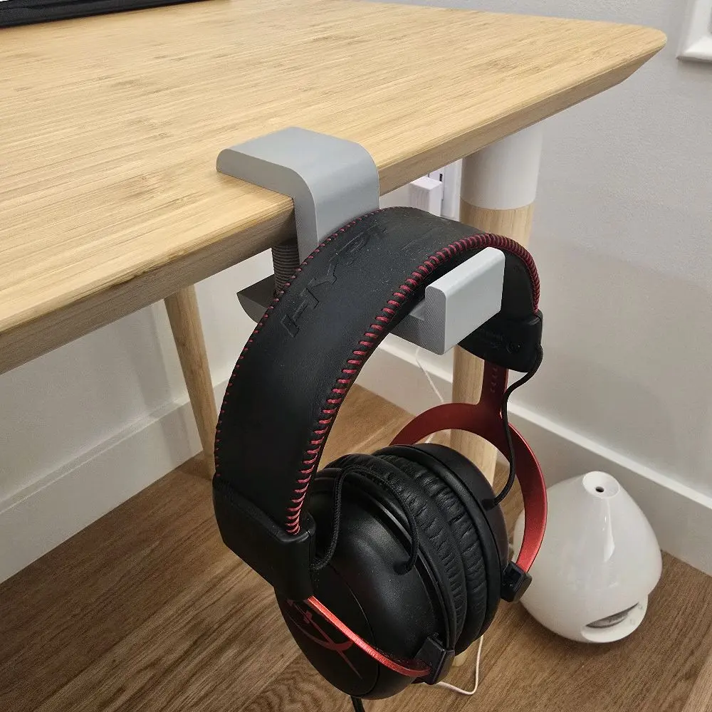 EarHook Desk – Universal Headphone Hanger with Screw Clamp (Multiple Colors)