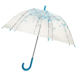 Conch Umbrellas  Trim Clear Umbrella, Blue
