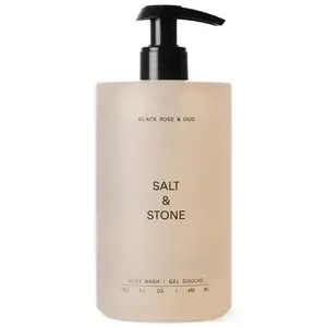 Salt & Stone Hydrating Antioxidant Aromatherapy Body Wash Cleanser - 15.2 fl oz, Deep Moisture for Men & Women, Sulfate-, Paraben- & Dye-Free, Softening Black Rose & Oud Scent