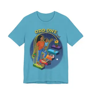 Embrace Unique Path - Mother + Son Lightweight Jersey Tee 100% Airlume Cotton DTF Printed Vibrant Artwork Comfortable Breathable