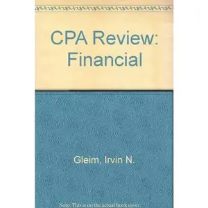USED-CPA Review: Financial by Irvin N. Gleim (Paperback)