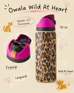 Owala Wild At Heart 32oz FreeSip Water Bottle – Limited Edition Insulated Leak Proof Stainless Steel Tumbler for Gym Travel & Outdoor
