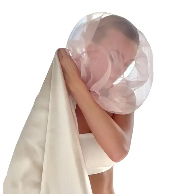 FaceOn Beautywear - Stretchy Bridal-Safe Wear, Satin-Trim Glam, Sheer Satin Touch, Reuse & Refresh for Mess-Free Preparation