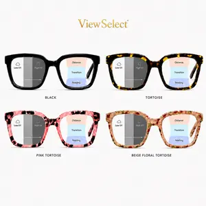 ViewSelect Photochromic Progressive Multifocal Reading Glasses for Men and Women, Blue Light Filtering, Lightweight Frame