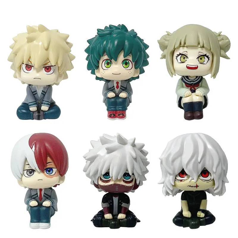 New My Hero Academia Chibi Figure Set | Izuku Midoriya, Bakugo, Todoroki & Dabi | Birthday Holiday Gift