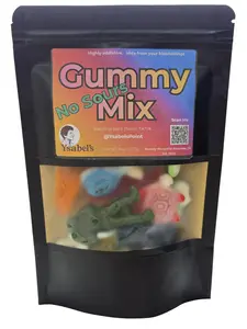 No Sours Gummy Mix Bag 1/2 LB or 1 LB Bag, gummy turtles, frogs, pigs, sharks, army men, aligator, centiped
