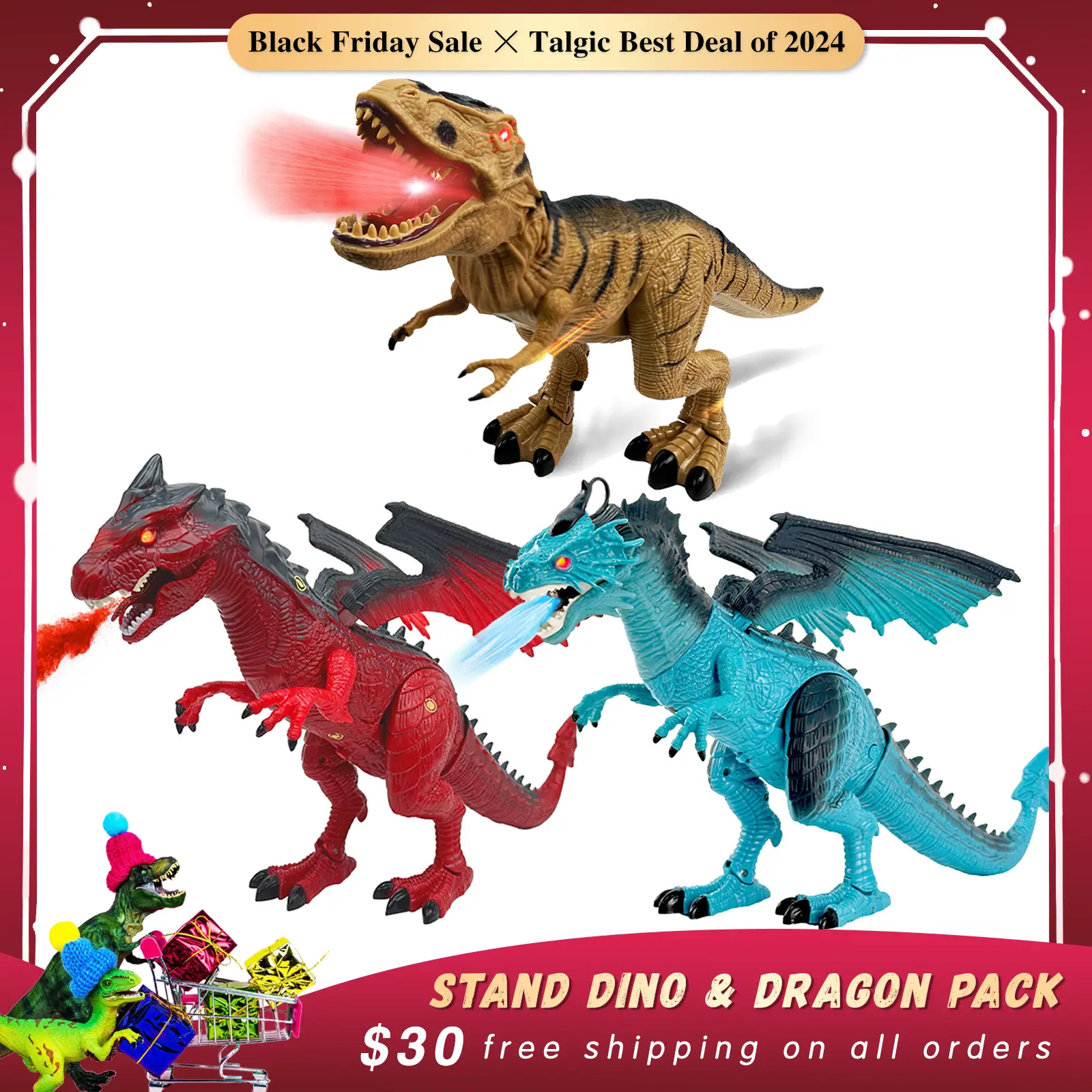 Realistic Frostbite Dragon Remote Control Dragon toy For kids easter day gift dragon year toy