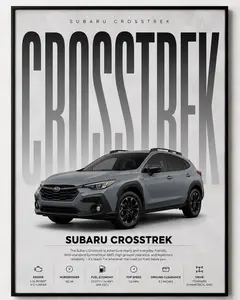 Subaru Crosstrek Poster No Frame | Sports Car Wall Art Print | Modern Automotive Poster | Gift for Car Enthusiast | Car Print | Car Poster