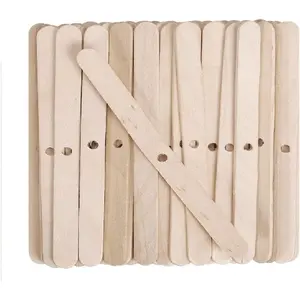 100pcs Wooden Candle Wick Holders, Candle Wick Centering Devices for Candle Making, Wick Clips for Candle Centering Tool