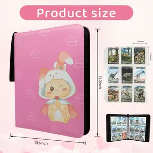 Card Binder 9 Pocket Yellow color for Trading Cards - Binder Holds up to 900 Game Cards Securely with 50 Pages - Great Christmas or Birthday Gifts