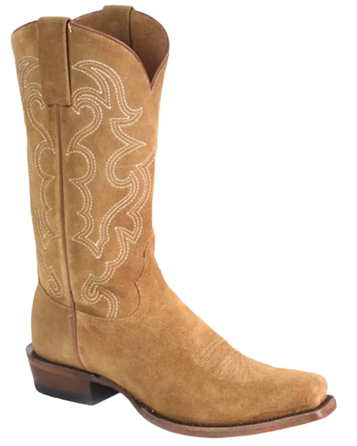 Stetson Men's Men'S Bronco Suede Western Boot Round Toe - 12-020-8621-4082