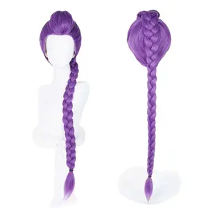 Anime Demon Hunter Role Cosplay Wig, Mira Pink Hair, Mira Rumi Zoey Cosplay Costume Accessories for Halloween Party,Synthetic Hairstyle Wigs for Women/Men