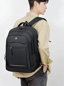Fashion Backpack Waterproof Oxford Fabric, Lightweight and Durable, Multifunctional for Business Travel Men, College Students