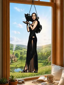 Cher Dark Lady Album Cover ACRYLIC Suncatcher, Cher Window Hanging Suncatcher Ornaments