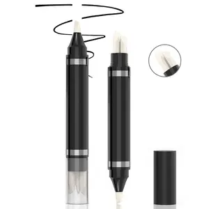 2Pcs Makeup Remover Pen Quick Fix Makeup Cleanser Eraser Pen Correct Makeup Mistakes Makeup Corrector Pen for Eyes Lips Face Correction Eyeliner Lipstick Mascara Fixer with 3 Replacement Heads