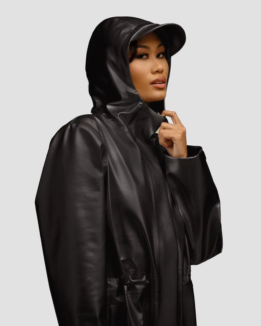 Hairbrella Satin-Lined, Waterproof Rain Jacket Womenswear Coats