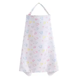 Breathable Lightweight Nursing Cover, Small Floral Print, Baby Carriage Shield, Perfect Gift for Mothers, Unisex, Public Use