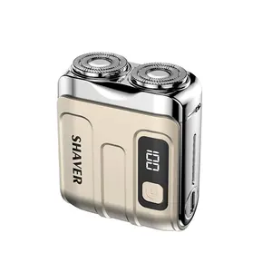 2026 Travel Men Electric Portable USB Shaver with 9000 rpm Motor & IPX7 Waterproof for Wet Dry Shaving Self Sharpening Intelligent Beard Grooming Solution