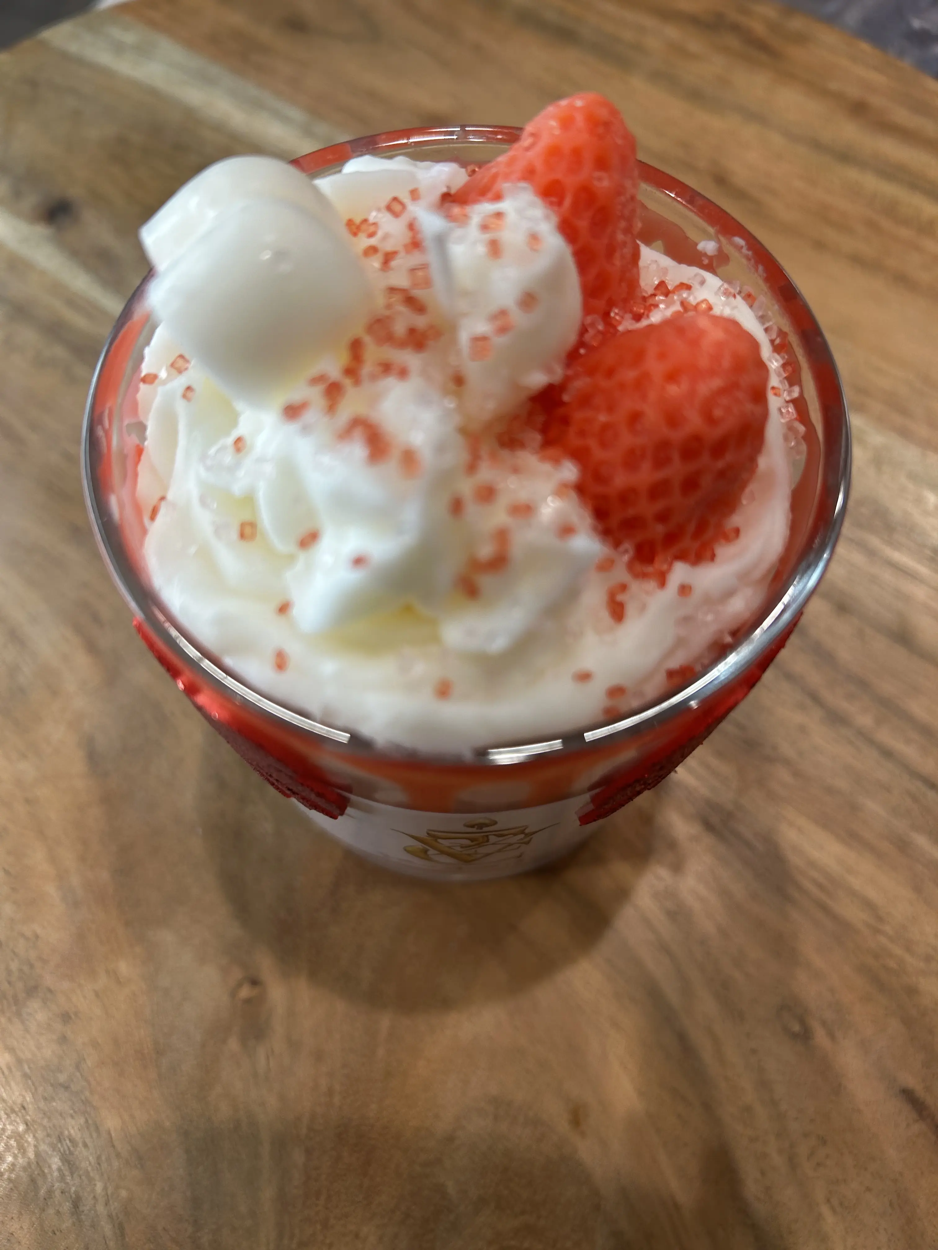 Vogue Living Strawberry Shortcake Candle - 10 oz Wax, 24 Hours Burn Time - Fragrance, Household