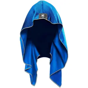 MISSION Cooling Hoodie Towel, Evaporative Cool Technology, Cools Instantly When Wet, UPF 50 Sun Protection, Contours Your Head to Stay in Place, Great for Sports, Fitness, Gym