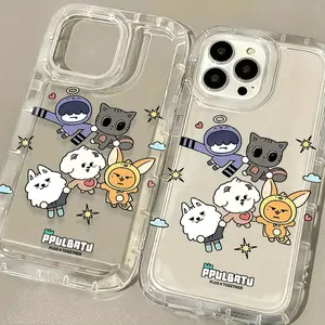 Kpop Group T-TXT-S Phone Case Compatible with for iphone 16, 15, 14, 13, 12, 11 Pro Max, Mini, XR, XS, X, 7, 8 Plus, Featuring Shock-Absorbing Air Cushions And a Soft TPU Back Cover