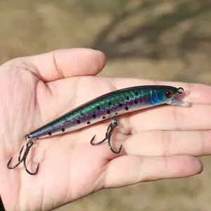 Artificial Fishing Lure,Hard Fishing Lure for Freshwater, Laser Reflective, Floating Minnow Type, Long Cast, Suitable for Large Mouth Bass, Tilapia, Bagre