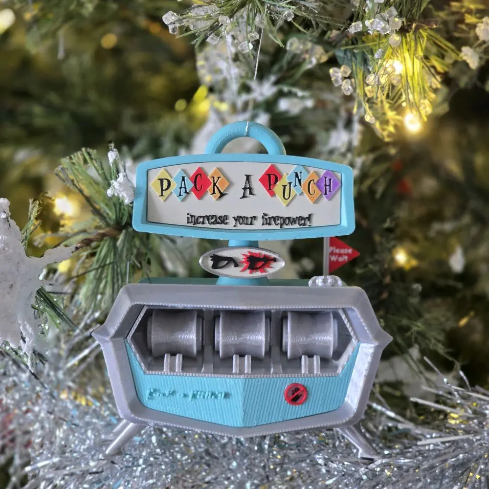 Call of Duty Inspired Pack-a-Punch Christmas Ornament Hangable Decoration Hanging Print