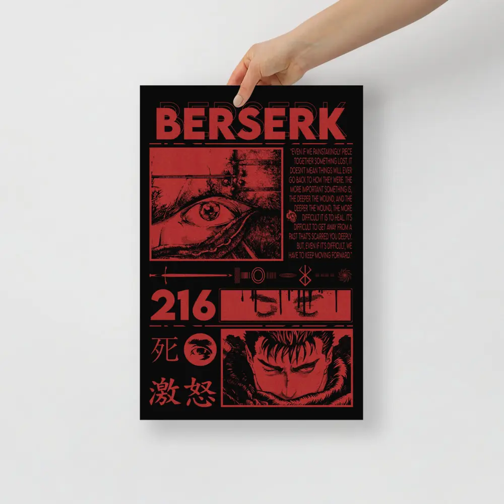Berserk Brutalism Poster - Design by Hurtado Design