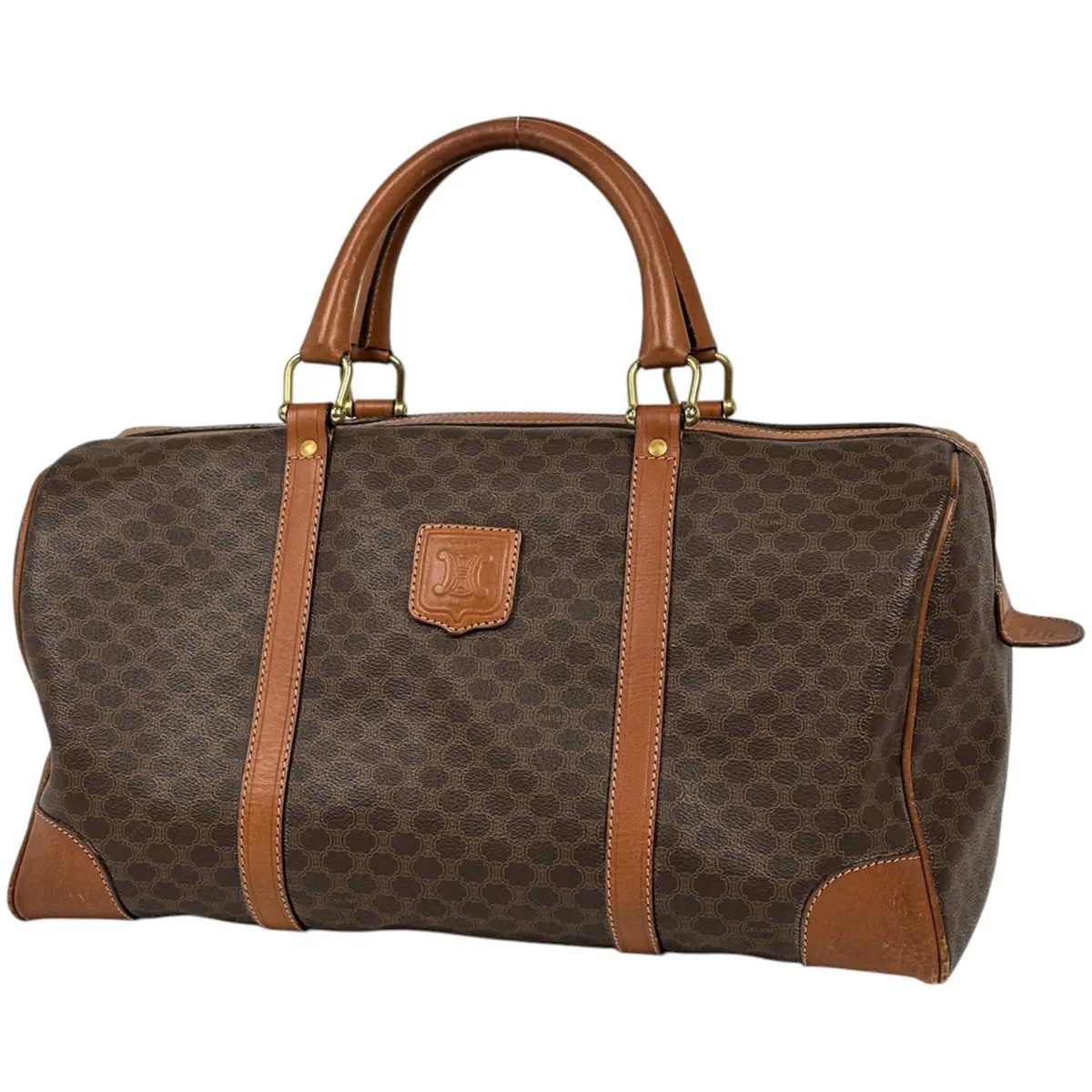 Pre-owned Canvas Top Handle Bag CELINE Macadam Handbag (JP)