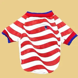 USA colors Soccer Graphic Dog Jersey, Pet Apparel for Dogs