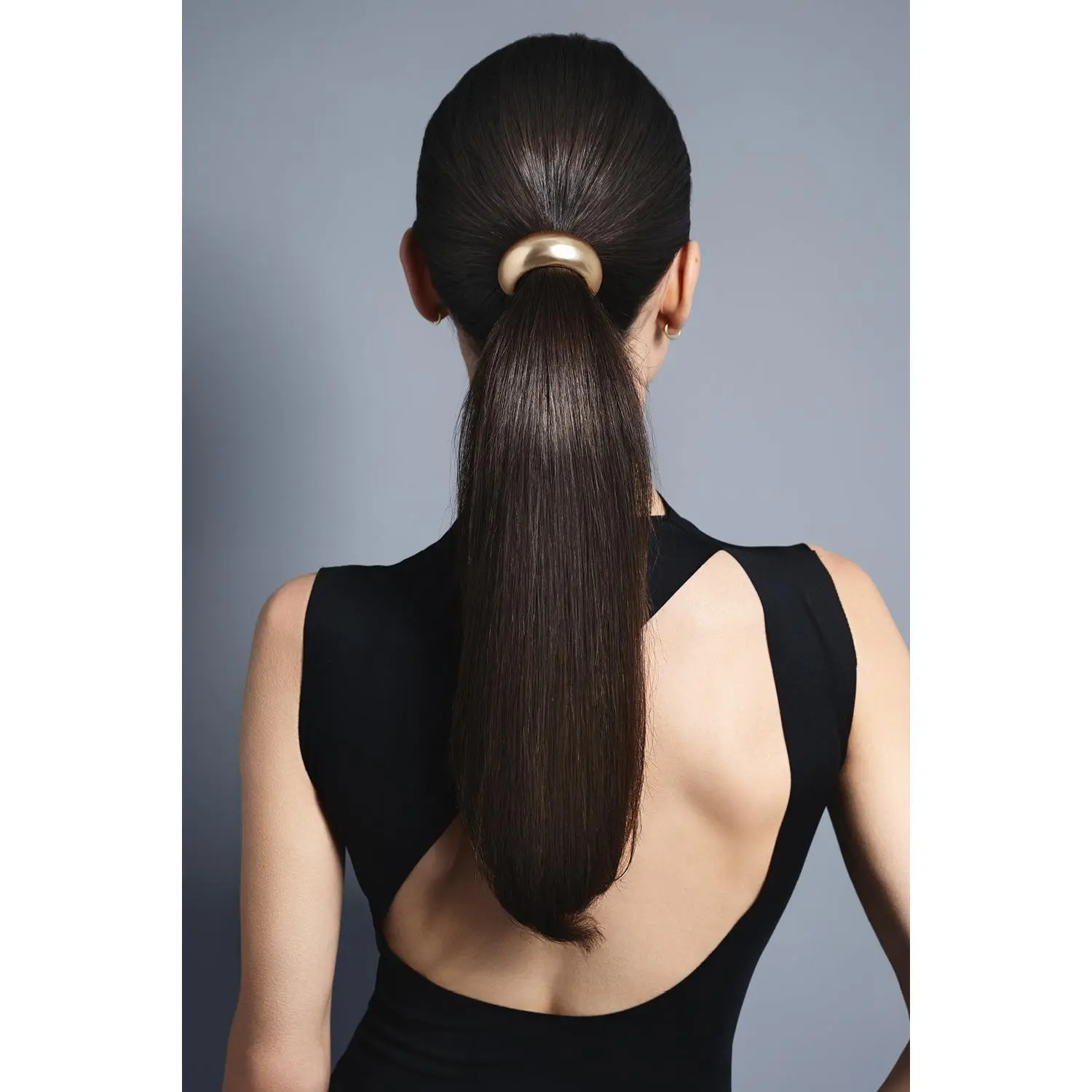 Elegant Gold Cuff Hair Clip with Strong Spring - Metal Claw Clip for Sleek Ponytails, Half-Up Styles, and Secure Hold - Unisex Styling Accessory, Cuff Shape, Claw Clip Hair Styling Accessories