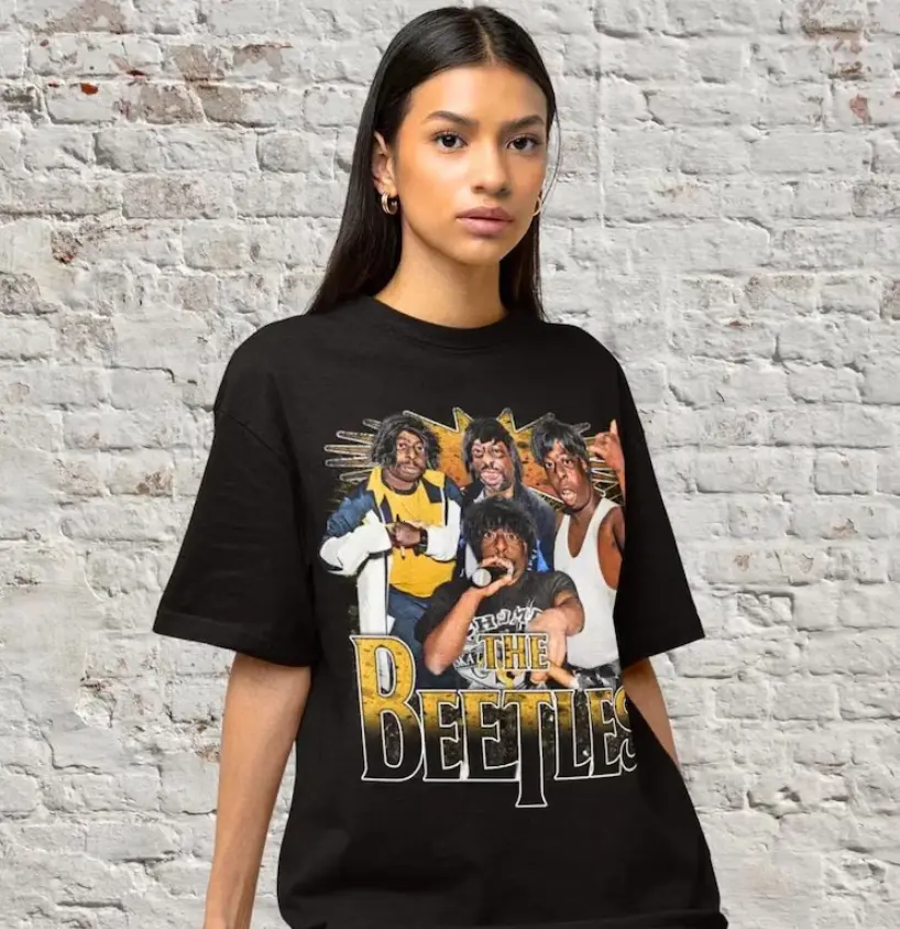 The Beetlejuices Retro T-Shirt Showcasing Lester Green with Y2K Vibes