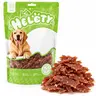 HELETY Premium Duck Jerky  Treats - All Natural Grain-Free High Protein Pet Snacks, Healthy Training Reward for All  Sizes, Picky Eater-Approved Alternative to Heart Minties, Chicken Molar Sticks & Carrots chew coat health Bacon Cheese Yak dog chew joint