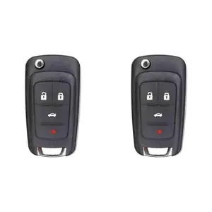 KEYS4LESS Replacement Flip Key Fob for Chevrolet Cruze 2011 2016 Fcc OHT01060512 Part Number 13504204 13500226 13504200 Pack of 2