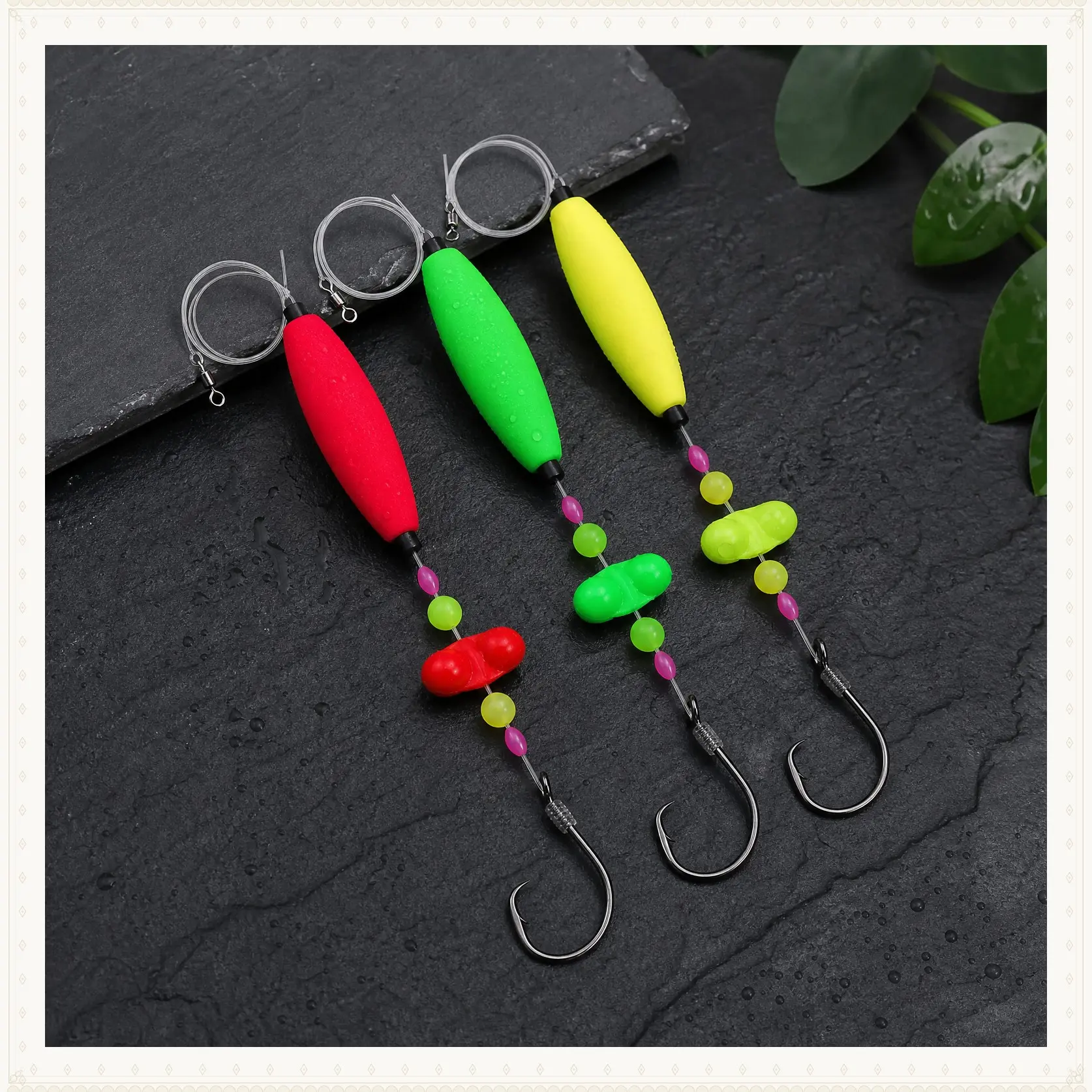 Santee Catfish Rig Kit with 6/0 & 8/0 Circle Hooks, High-Visibility EVA Cigar Floats, and Adjustable Plug - Fishing Equipment for Big Catfish Anglers, Eva Material