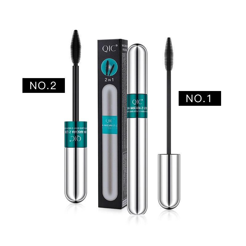 2025 5x Longer Waterproof Mascara, 4D Silk Fiber Lash Mascara, 2 in 1 4D Thrive 5x Longer Waterproof for Natural Lengthening and Thickening Effect wands matte blush panorama loreal liftingmascara