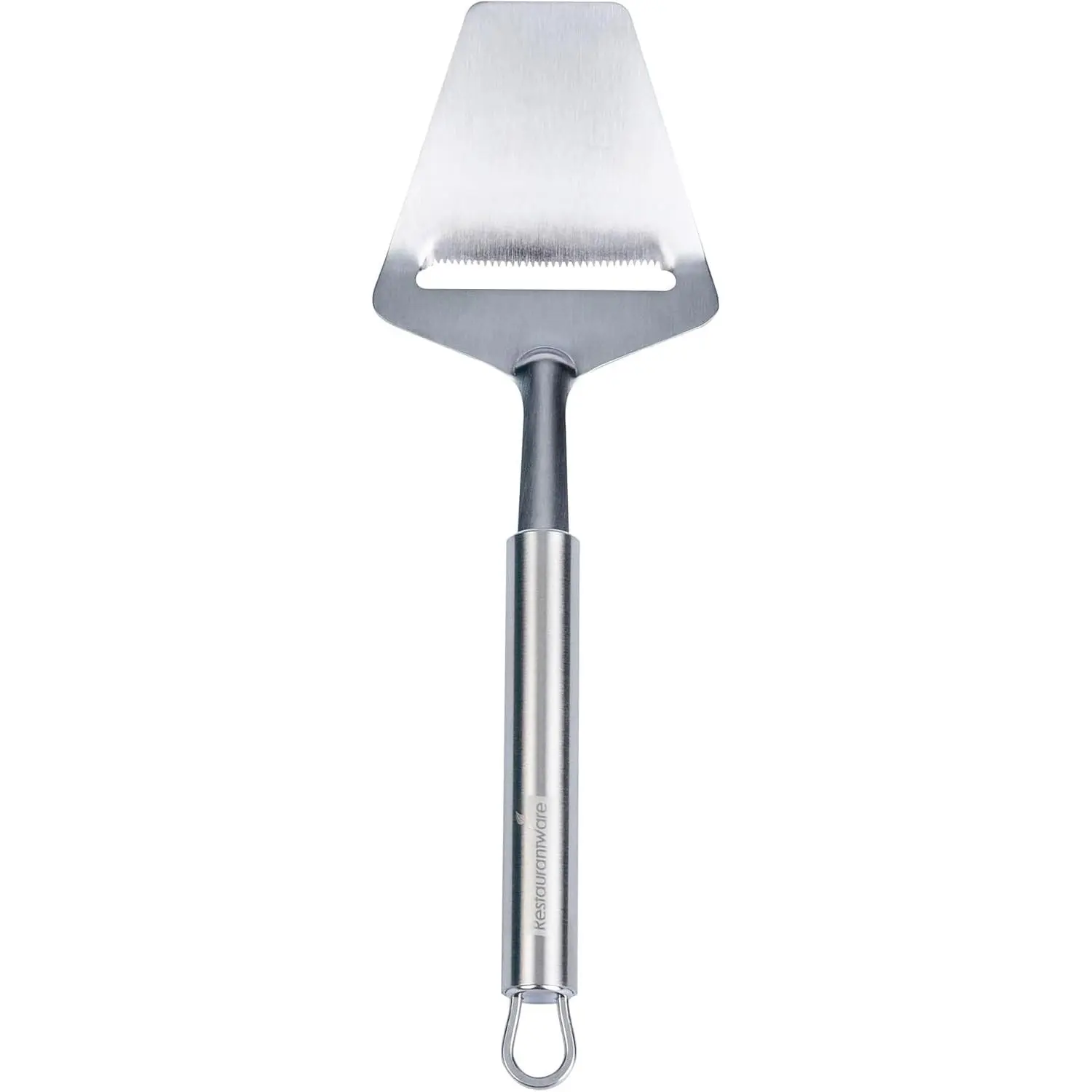 Restaurantware Ergonomic Stainless Steel Handheld Cheese Slicer - German Standard, Sharp Blades, 9.4 Inches Length, Dishwasher Safe for Daily Cheese Slicing, Daily Use
