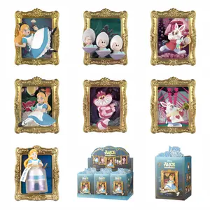 Disney Alice in Wonderland Gallery Series Frame Blind Box,4.5"Cute Anime Figurine Mystery Box, Aesthetic Bedroom Office Desk Decoration Ornaments,Cute Collectible Miniature Figurine,Surprise Desk Decor Gift for Girls Fans, Trendy Collectible Toy