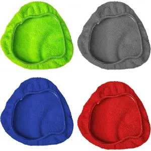 4 PCS Car Care Microfiber Cloths for Windshield Cleaner, Replaced Microfiber Pads Cover Kit, Car Windshield Cleaning Tool Bonnets, Interior Auto Window Cleaner Washing Pad (4 PCS)