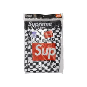 Supreme Hanes Boxer Briefs (2 Pack) Checkered (men) by StockX