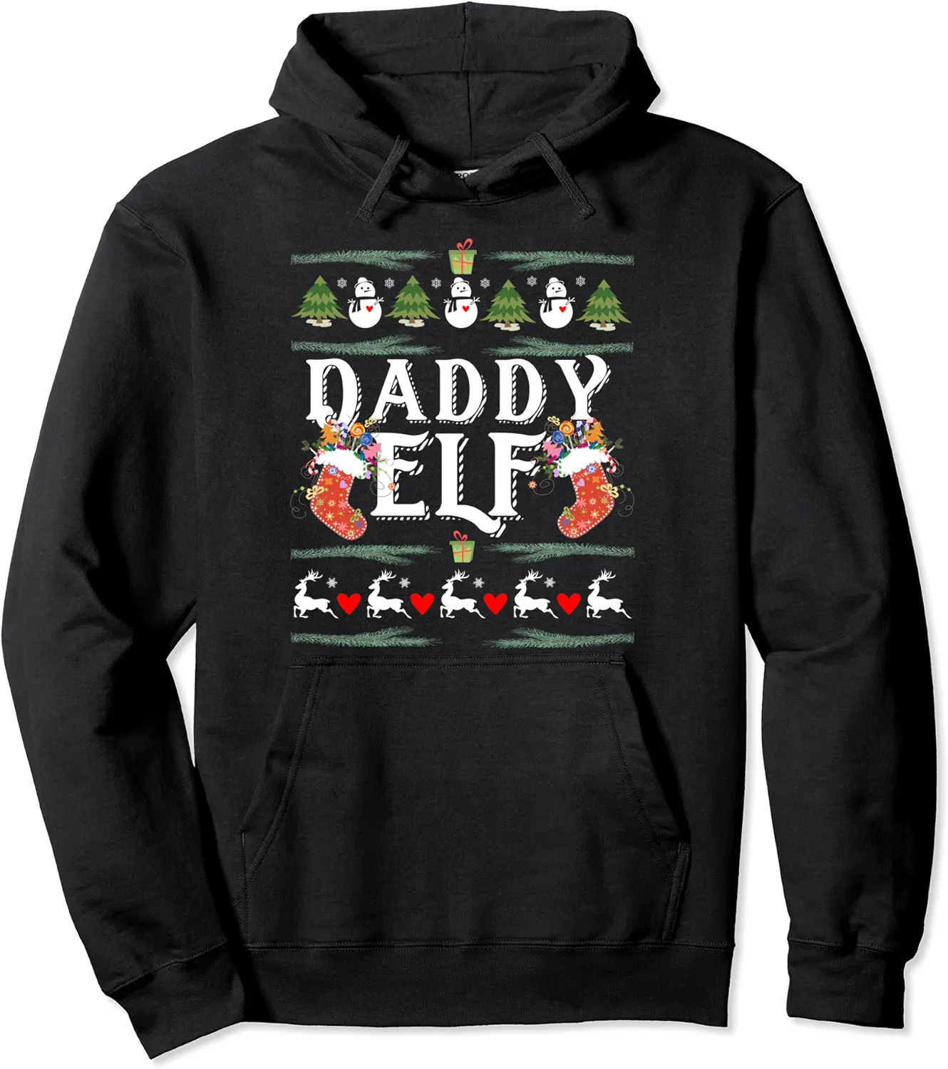 Christmas Daddy Elf - XMAS December Holiday Gift For Dads Pullover Hoodie - Farhadheid Shop 56B08GXDSHSR