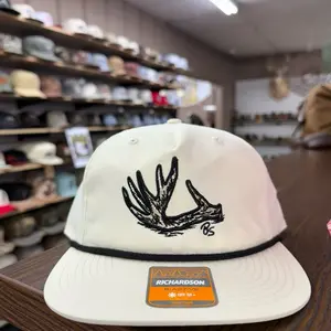 Antler Shed Rope Hat - Ivory with Black Rope